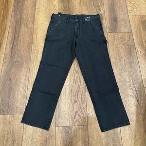 Express Men's Dark Gray Straight Jeans